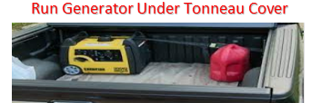 Can You Run A Generator Under A Tonneau Cover